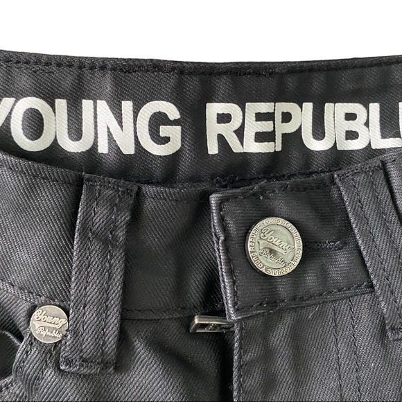 Low rise black jeans rocker style - Picture 5 of 9